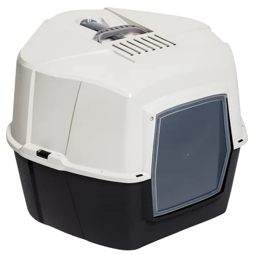 Toilette Angolare Per Gatto 53,5x51x38,5h Colori Assortiti
