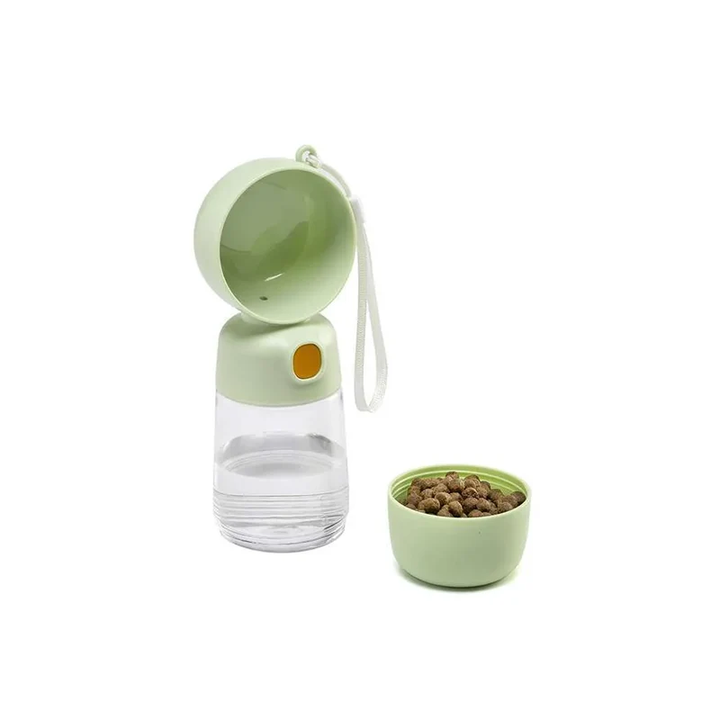 Borraccia Multifunzione per Cani Verde - 400ml per Viaggio e Passeggiata
