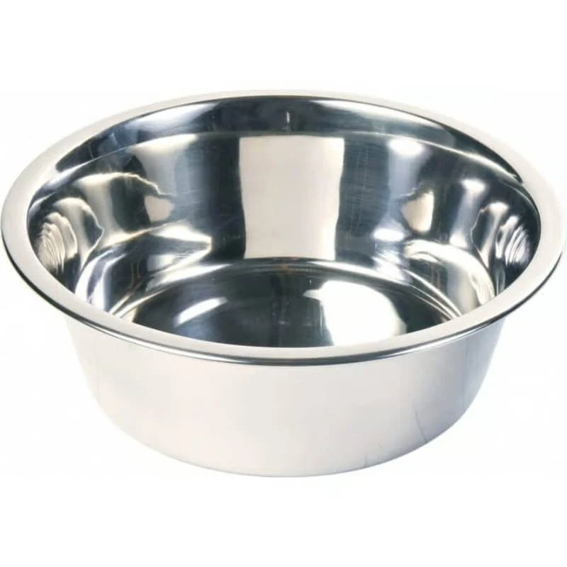 CIOTOLA BASSA IN ACCIAIO INOX PER CUCCIOLI 400 ML