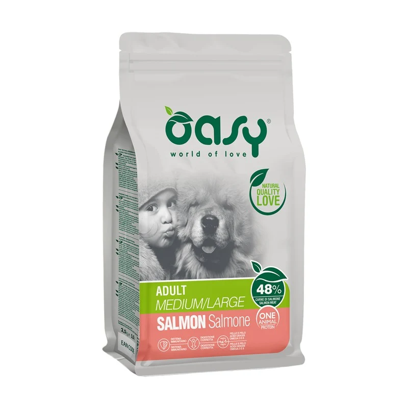 Oasy One Animal Protein Adult Medium/Large Salmone - 12 kg