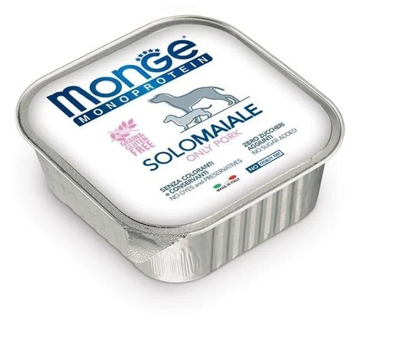 MONGE CANE MONOPROTEIN VASCHETTA ADULTO SOLO MAIALE 150 GR