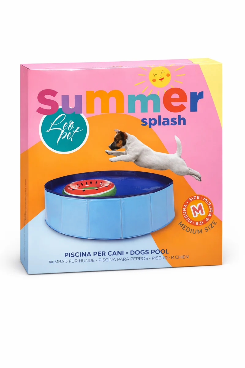 Piscina per Cani Pieghevole Taglia M - Diametro 120 cm - Capacità 255 Litri