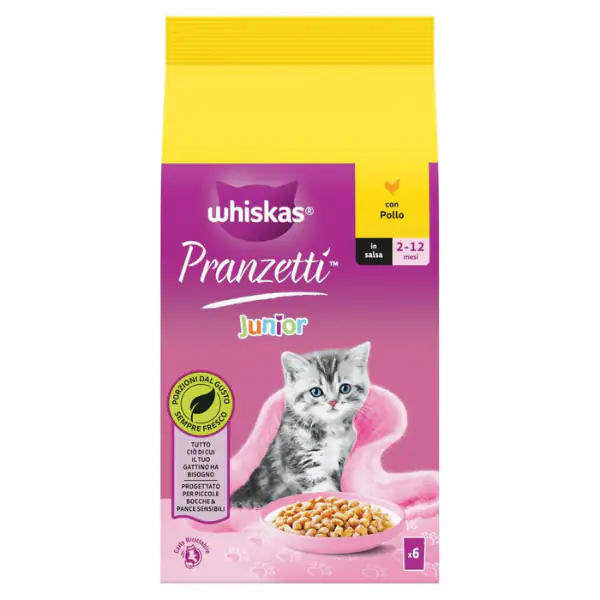 Whiskas Kitten Pranzetti in salsa Multipack 6x50 gr