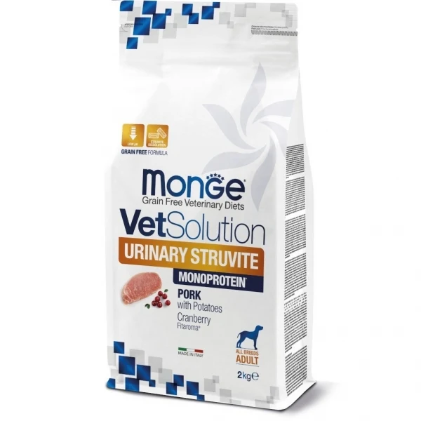 Monge VetSolution Urinary Struvite - Cibo Dietetico per Cani - 2 kg