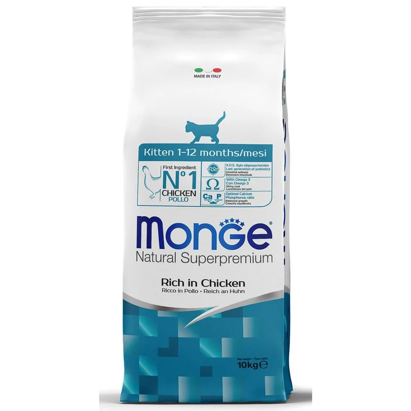 Monge Cat Kitten - Crocchette per Gattini e Gatte in Lattazione - 10 kg