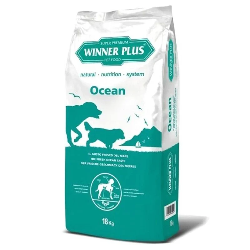 Winner Plus Ocean - Crocchette Monoproteiche Pesce per Cani - 18 kg
