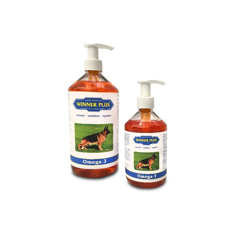Winner Plus Omega 3 - Olio di Pesce Integratore Pelo e Pelle - 300 ml