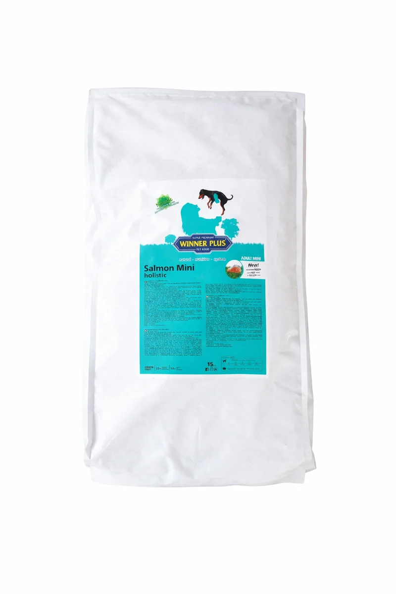 Winner Plus Holistic Salmone e Riso - Crocchette per Cani Mini - 15 kg