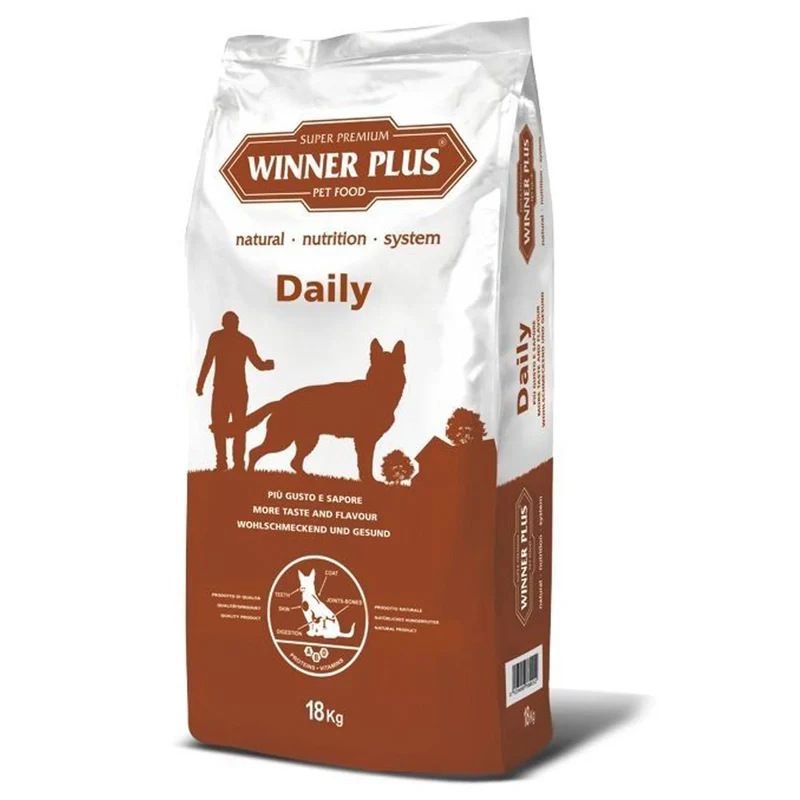 Winner Plus Daily - Crocchette Complete per Cani Adulti - 18 kg