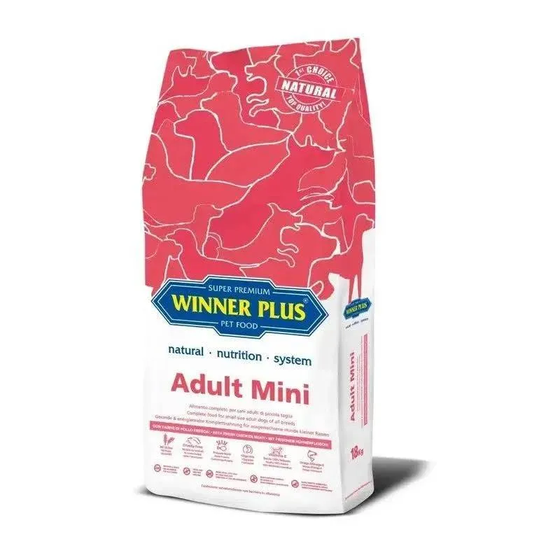 Winner Plus Adult Mini - Crocchette per Cani di Piccola Taglia - 18 kg
