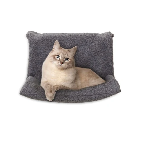 Lettino da Termosifone per Gatti Relax - Grigio 46x30x25 cm