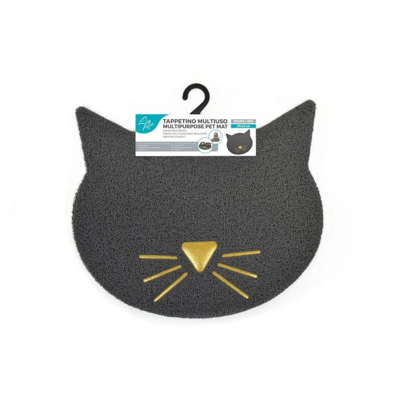 Leopet Tappetino Multiuso per Gatti Sottociotola o Lettiera - 37x43 cm