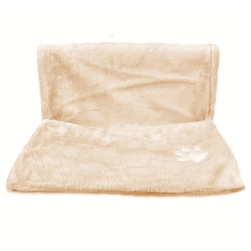 Lettino da Termosifone per Gatti Relax - Morbido Peluche Beige