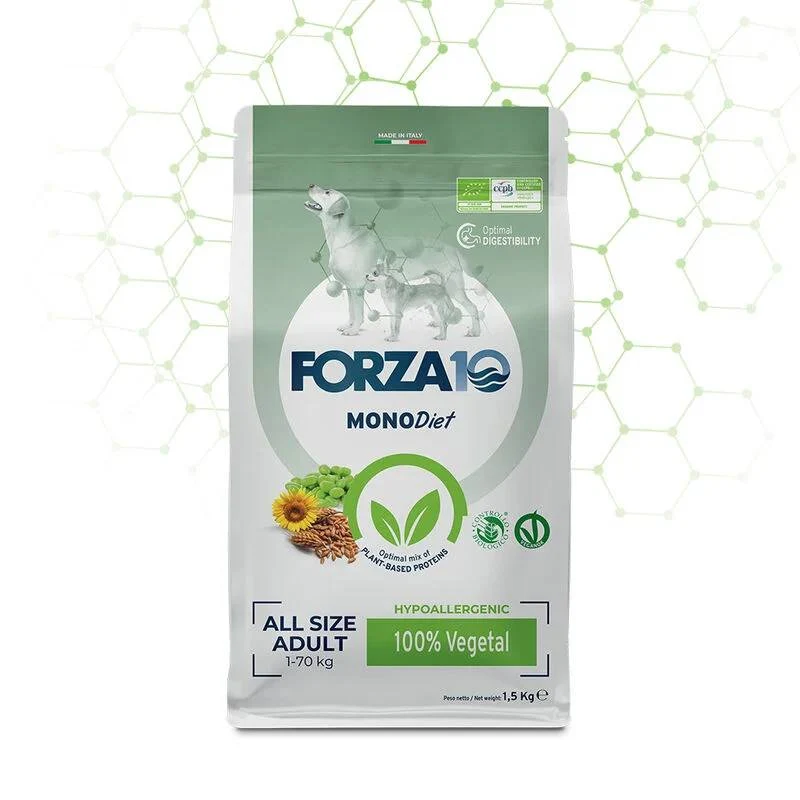 Forza 10 Diet Veg Cane Adulto Bio Crocchette 1,5kg – Alimentazione Vegetale Completa