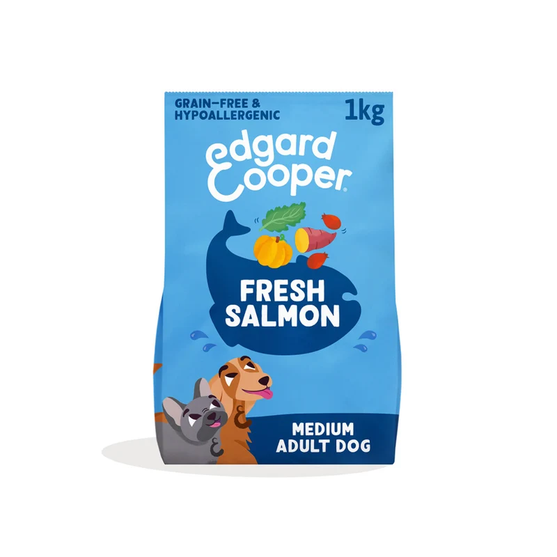 Edgard & Cooper Salmone - Crocchette Grain Free Ricche di Omega 3 - 1 kg