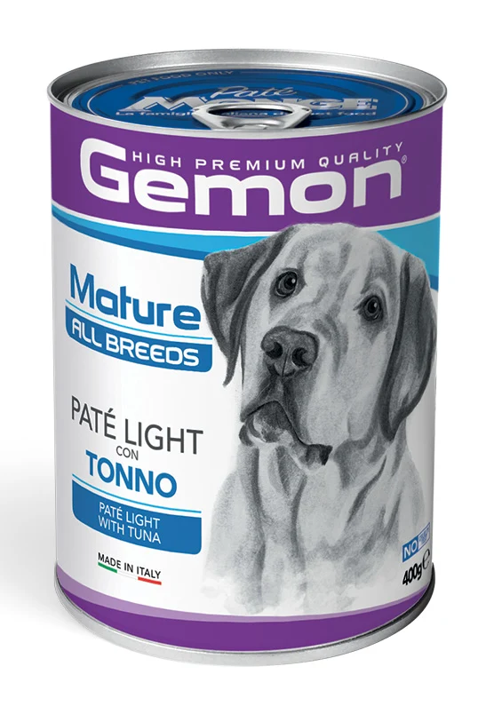 Gemon Cane Patè Light Mature All Breeds Tonno Lattina 400 g