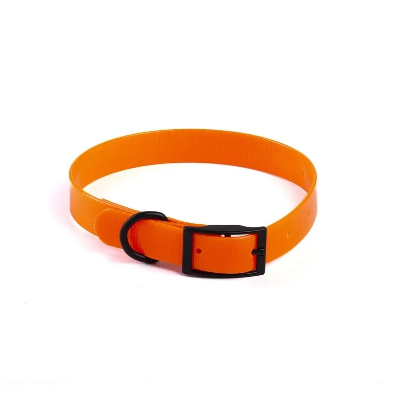 Collare Riflettente Cani in Biothene Neon Orange - 2,5x60 cm