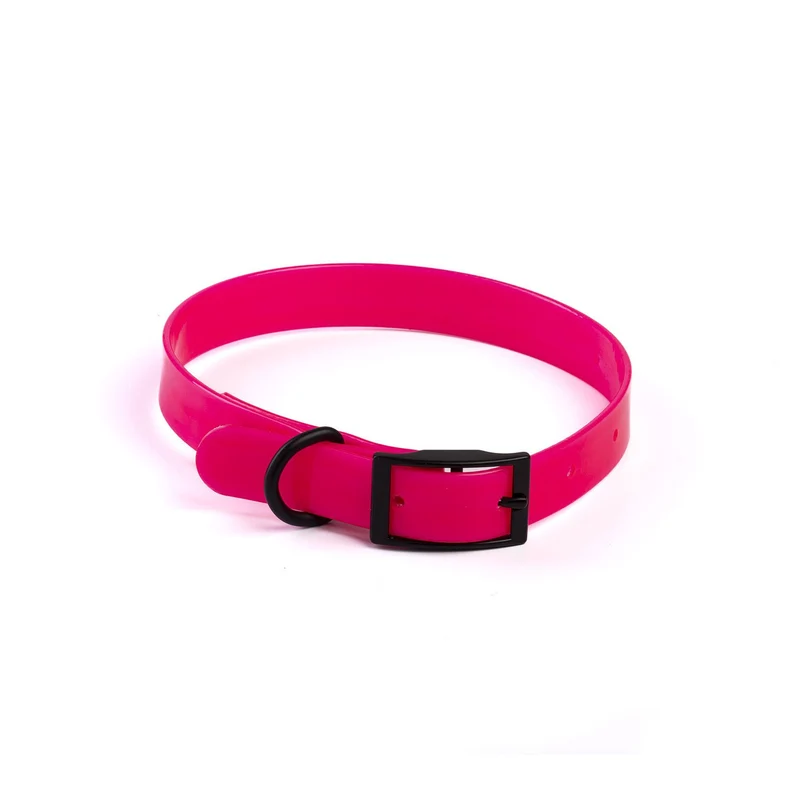 Collare Riflettente in Biothene per Cani - 2,0x50 cm, Fucsia Neon