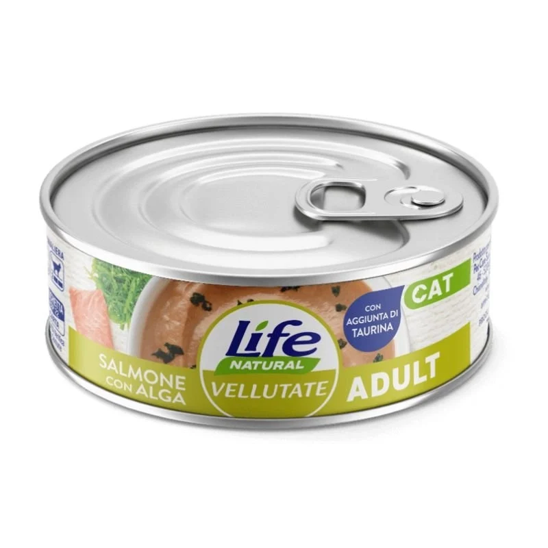 Cibo Umido Gatto LifeCat Le Vellutate Adult Salmone e Alghe - 70g