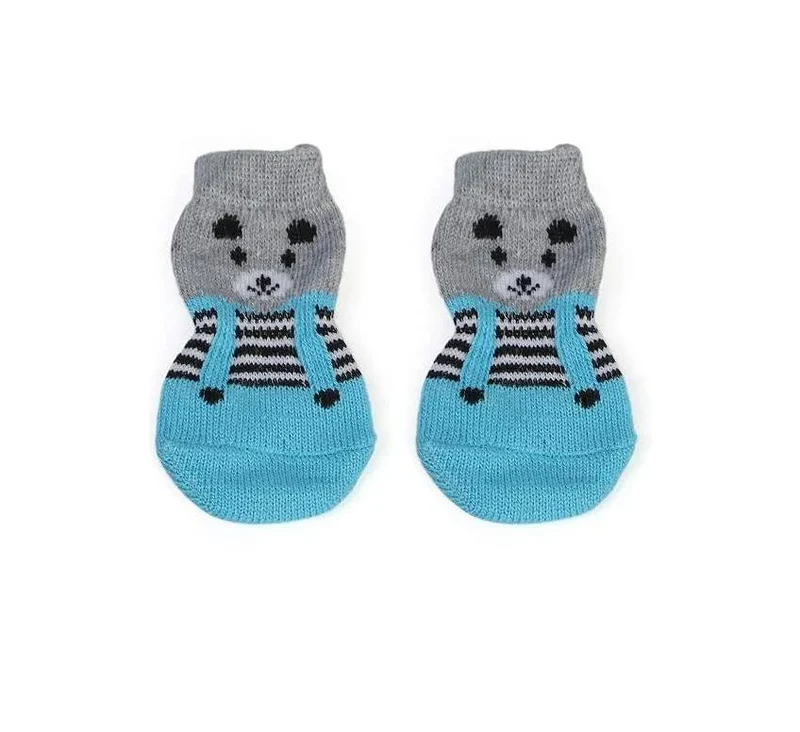 Calze Protettive Antiscivolo per Cani Blue Bear - Taglia S