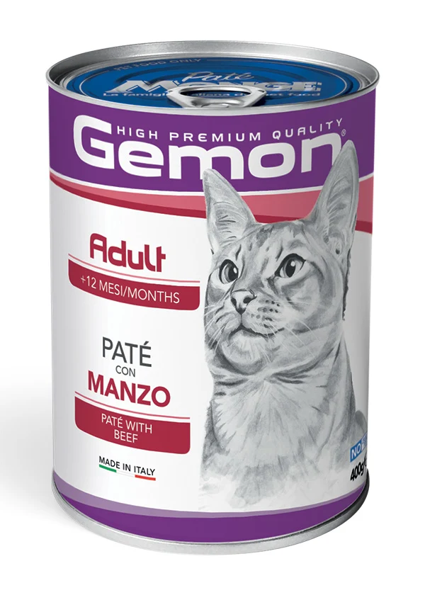 Gemon Gatto Patè Adulto Manzo Lattina 400 g