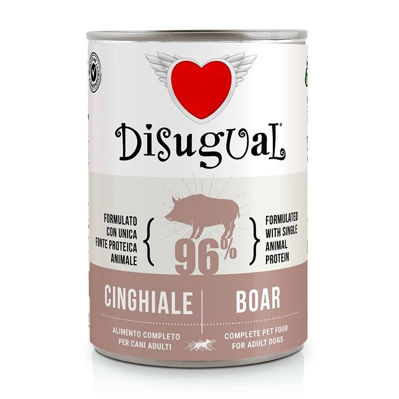 DISUGUAL CANE ADULTO MONOPROTEICO CINGHIALE LATTINA 400 GR