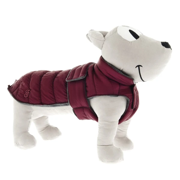 Piumino Caldoso+ per Cani Ferribiella - Bordeaux - 65 cm
