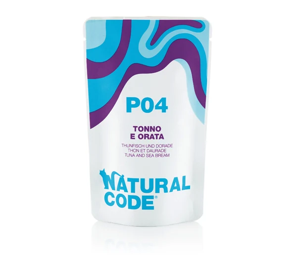 Natural Code Gatto Busta (P04) Adulto Tonno & Orata 70 g