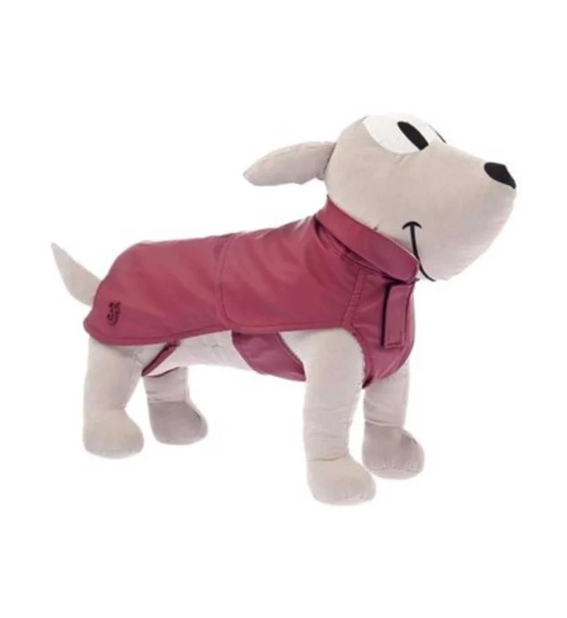 Impermeabile per Cani Ferribiella Rugiada - Bordeaux - Lunghezza 65 cm