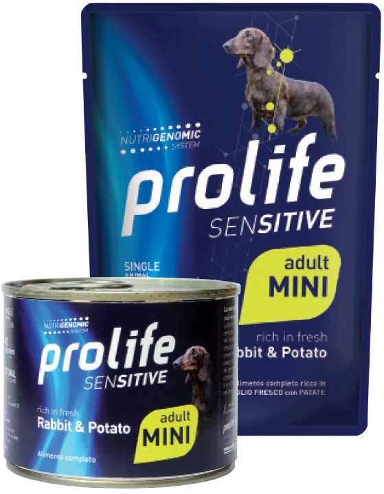 Prolife Cane Sensitive Adulto Mini Coniglio & Patate Busta 100 g