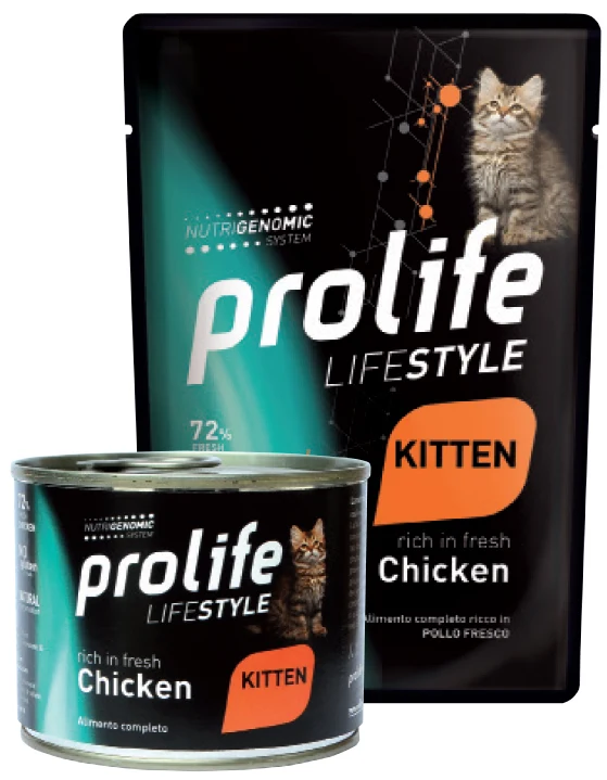 Prolife Gatto Lifestyle Kitten Pollo Busta 85 g