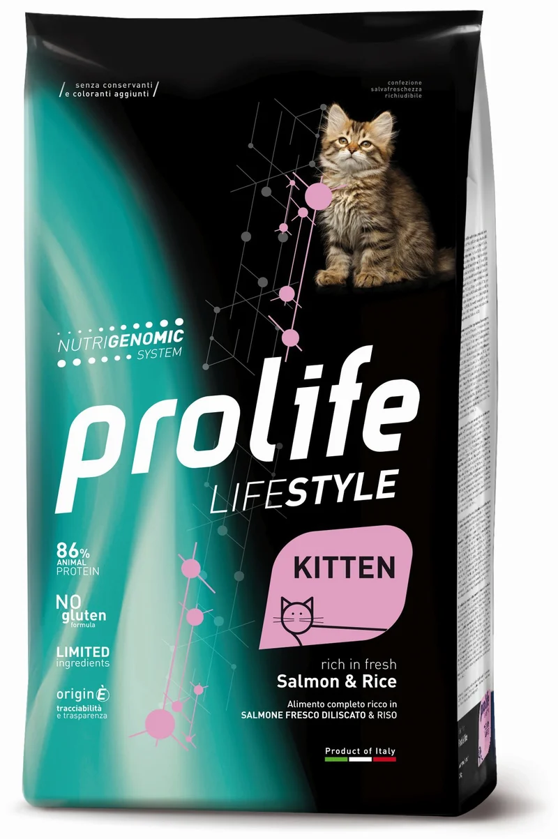 Prolife Gatto Lifestyle Kitten Salmone & Riso 400 g