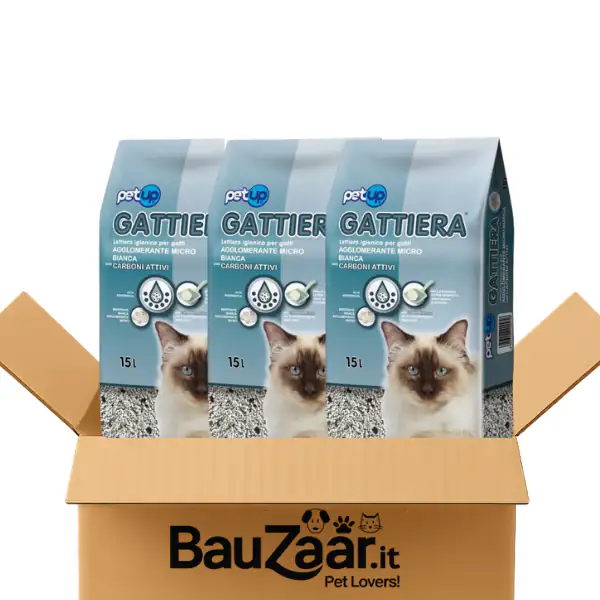 Bundle convenienza: PetUp lettiera agglomerante Carbon Control 3x15L