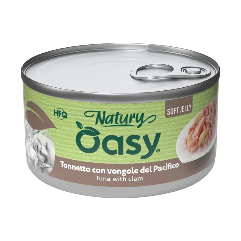 Oasy Soft Jelly Cat - Tonnetto con Vongole in Gelatina - 150 g