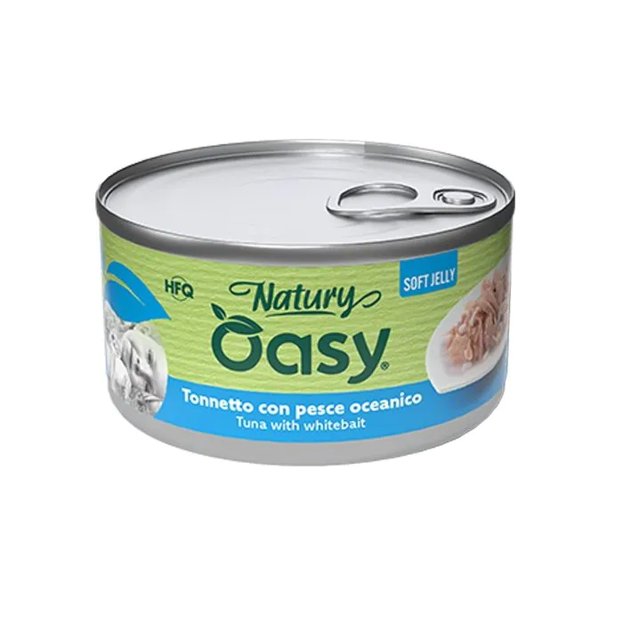 Oasy Soft Jelly Cat - Tonnetto e Pesce Oceanico in Gelatina - 150 g
