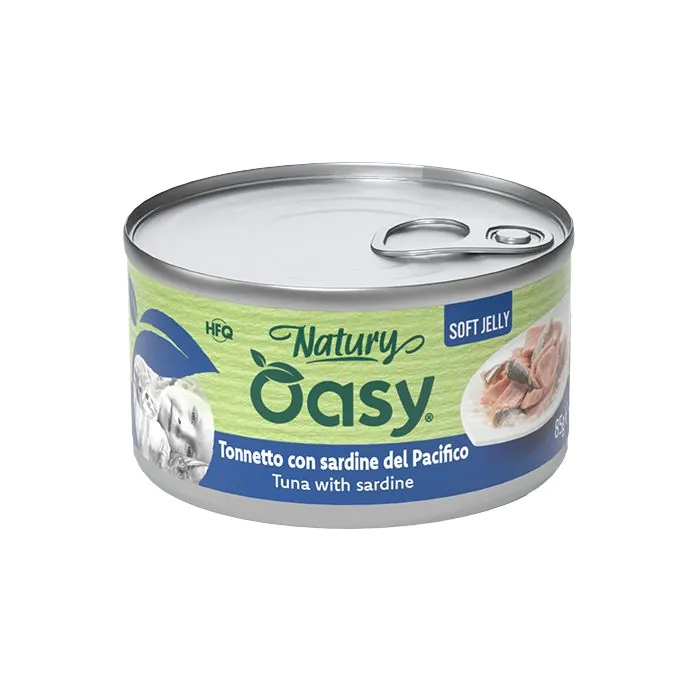 Oasy Soft Jelly Cat - Alimento Umido alle Sardine in Gelatina - 150 g