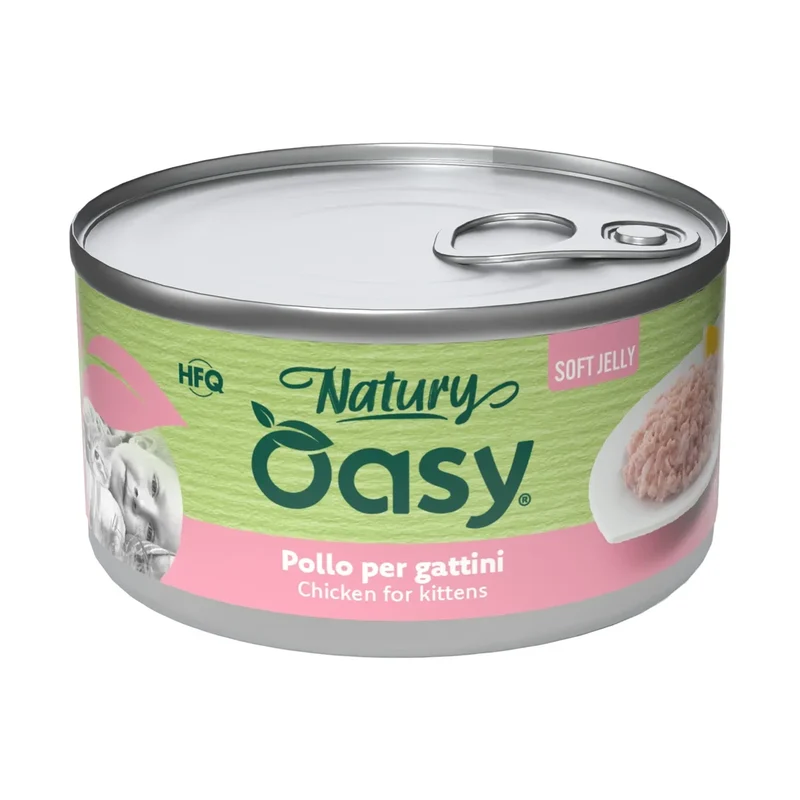 Oasy Soft Jelly Kitten - Pollo per Gattini in Gelatina - 150 g