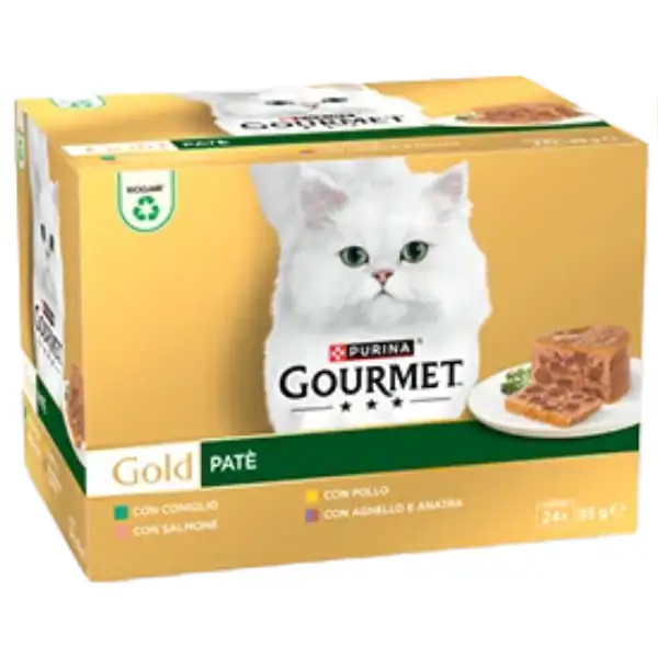 Purina Gourmet Gold Patè Umido Gatto Multipack 24x85g