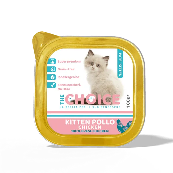 The Choice Paté al Pollo per Gattini - Alimento Umido Kitten - 100 g