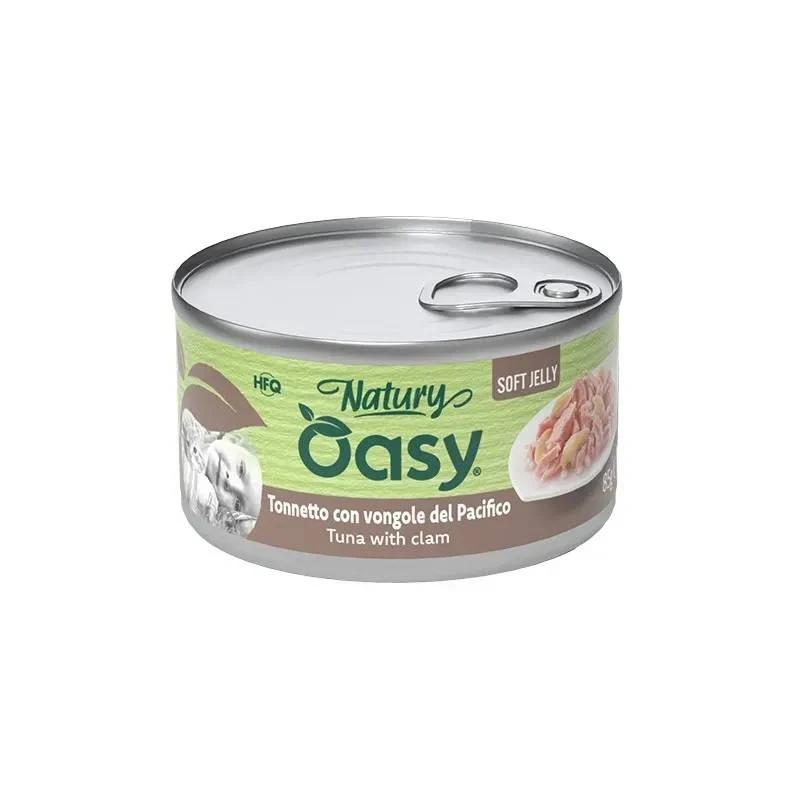 Oasy Soft Jelly Gatto - Tonnetto con Vongole in Gelatina - 85 g