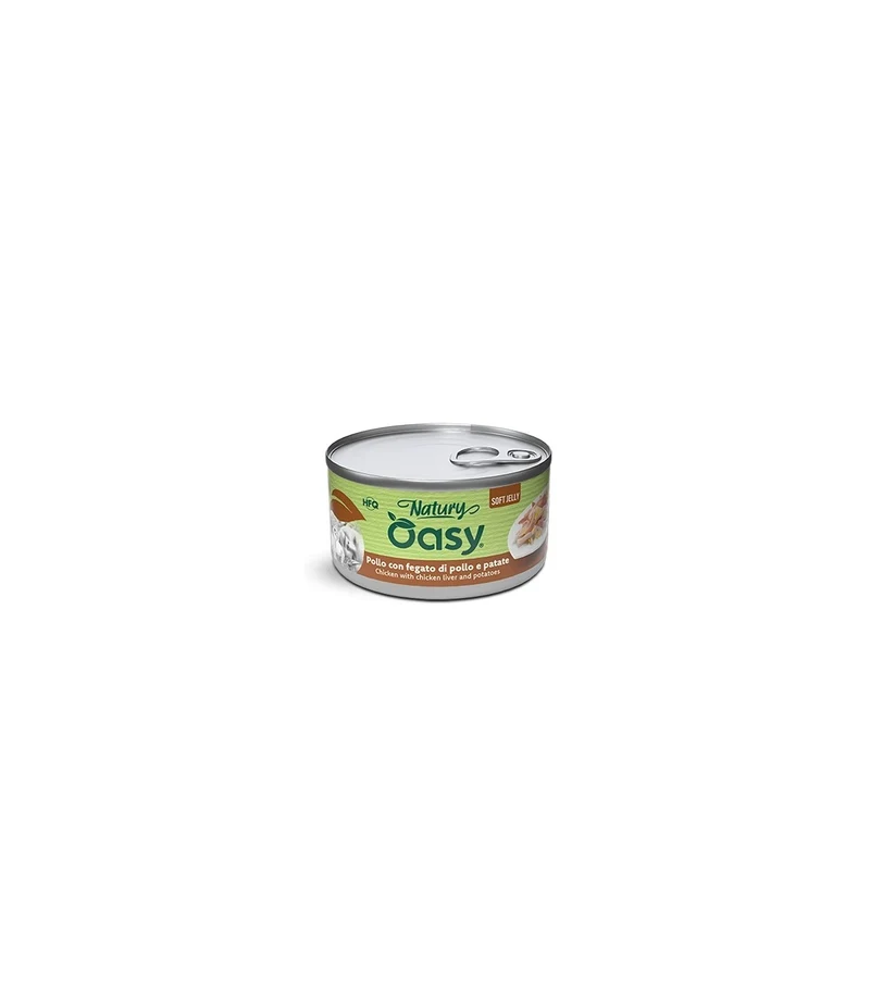 Oasy Soft Jelly Gatto - Pollo con Fegato e Patate in Gelatina - 85 g