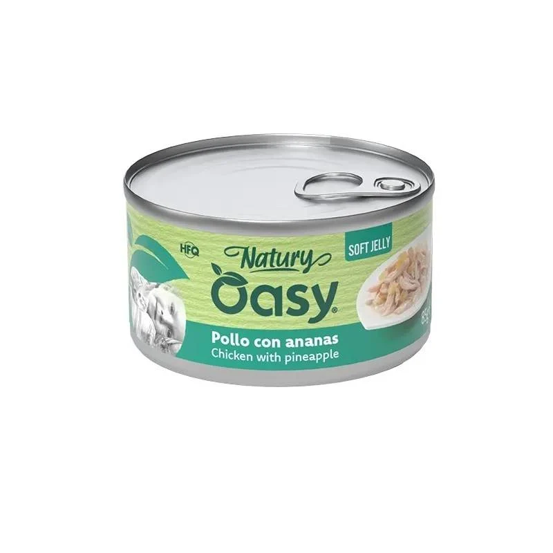 Oasy Soft Jelly Gatto - Pollo con Ananas in Gelatina - 85 g