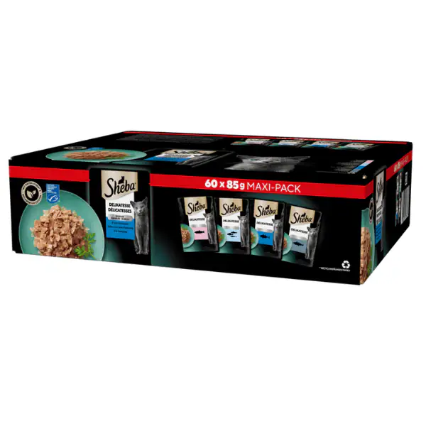 Sheba Delicatezze in gelatina Selezione del mare Multipack 60x85 gr