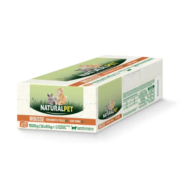 NaturalPet Cat Adult Mousse multipack 12x85 gr