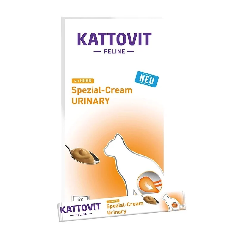 Kattovit Urinary Cream - Snack Funzionale Vie Urinarie Gatti - 6x15 g