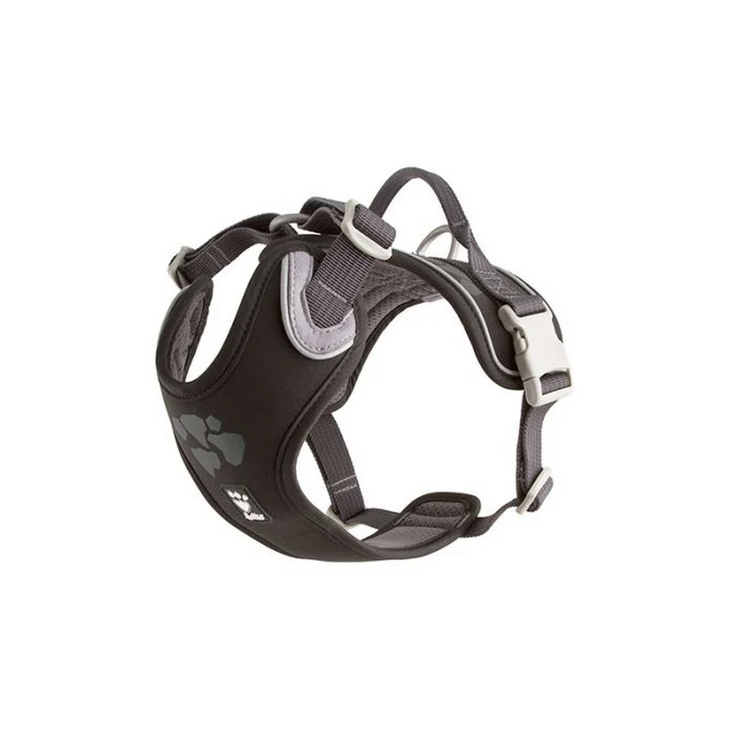 Pettorina Hurtta Weekend Warrior Eco Nero - Regolabile 45-60 cm