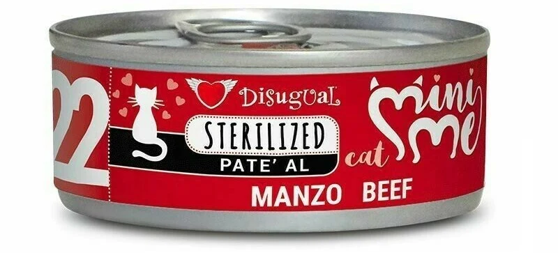 Disugual Gatto Minime (22) Adulto Sterilizzato Manzo Lattina 85 g