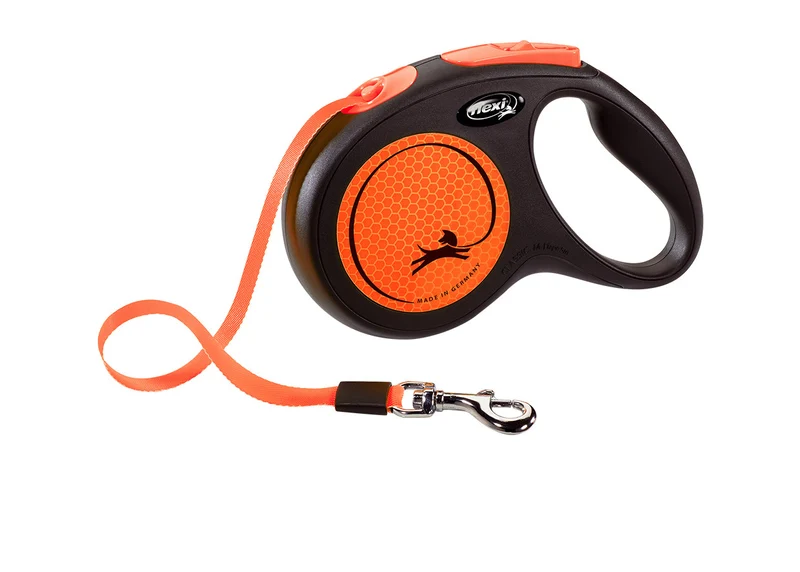 Guinzaglio Allungabile Flexi Neon L a Fettuccia Alta Visibilità - 5m