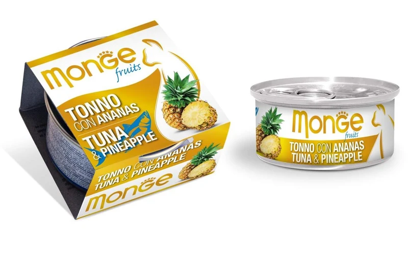 MONGE GATTO FRUITS LATTINA ADULTO POLLO & ANANAS 80 GR