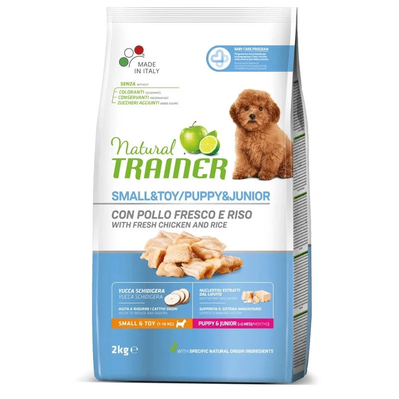 Trainer Cane Natural Puppy & Junior Small & Toy Pollo & Riso 2 kg